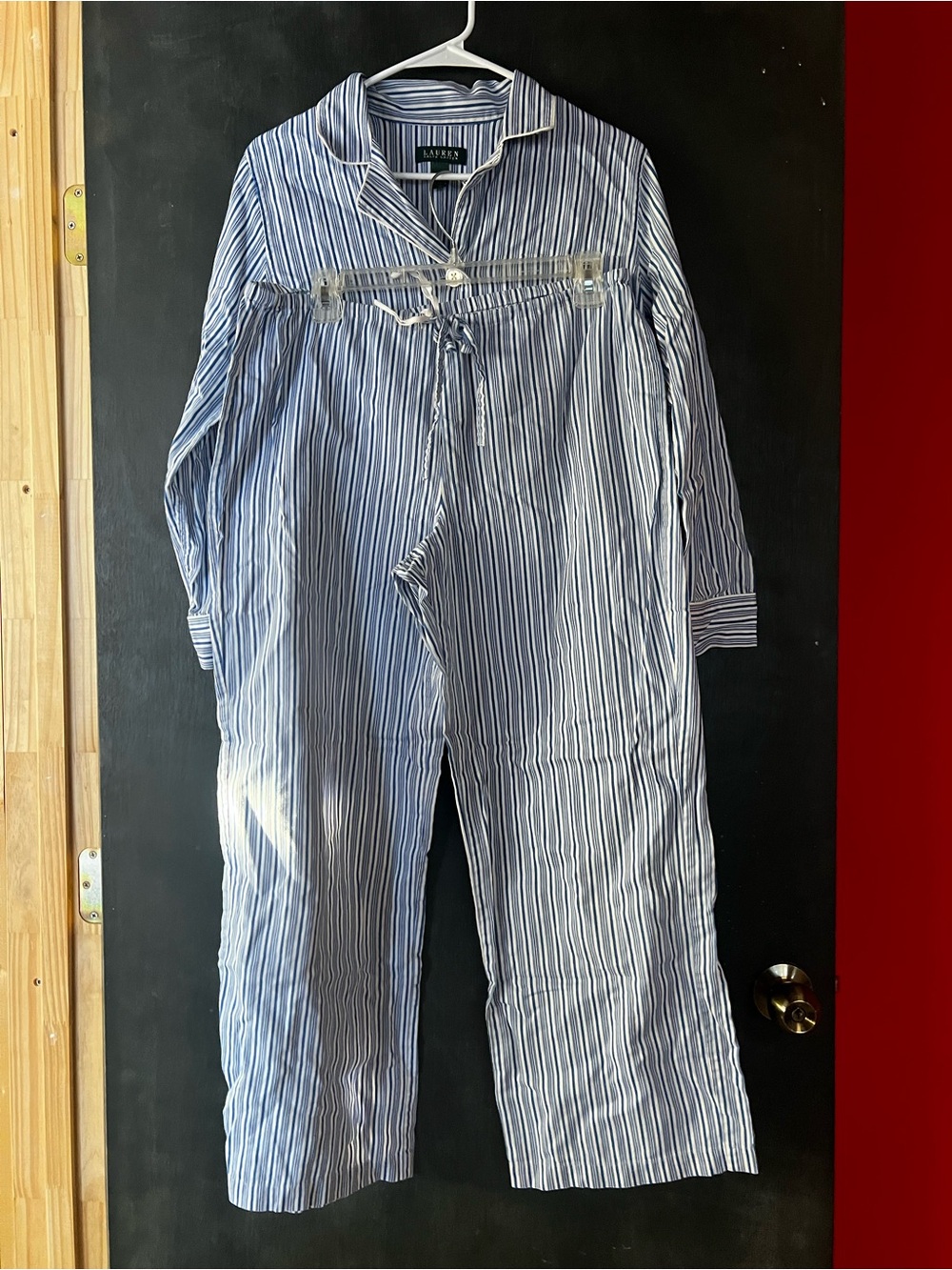 Ralph Lauren Blue & White Striped Men’s Lounge Pants